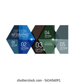 Paper infographic layout design templates for backgrounds, presentations and options