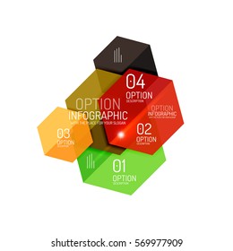 Paper infographic layout design templates for backgrounds, presentations and options
