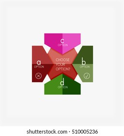 Paper infographic template. For banners, business backgrounds and presentations