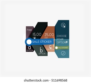 Paper infographic template. For banners, business backgrounds and presentations