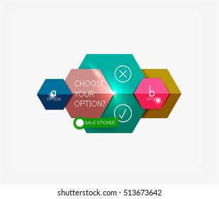 Paper infographic template. For banners, business backgrounds and presentations