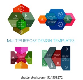 Paper infographic template. For banners, business backgrounds and presentations