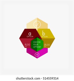 Paper infographic template. For banners, business backgrounds and presentations