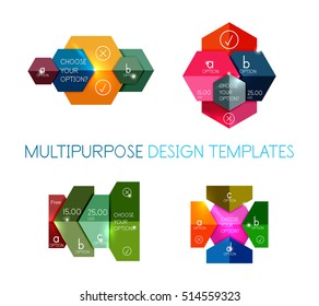 Paper infographic template. For banners, business backgrounds and presentations