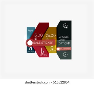 Paper infographic template. For banners, business backgrounds and presentations