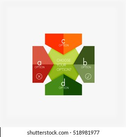 Paper infographic template. For banners, business backgrounds and presentations