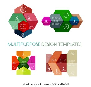 Paper infographic template. For banners, business backgrounds and presentations