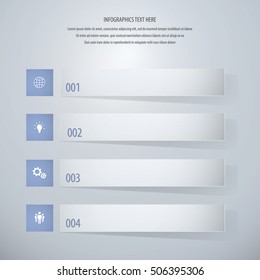 Paper Infographics. EPS 10 vector
