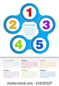 Paper Infographics for Options.