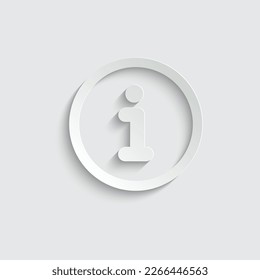 paper information icon vector, help info icon