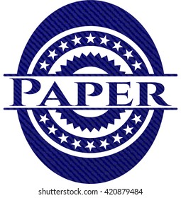 Fondo de jean de papel