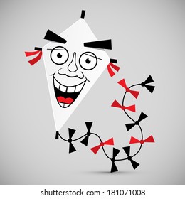 Paper Kite - Vector Illustration 