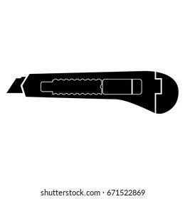 Paper knife icon .