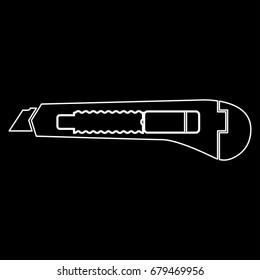 Paper knife icon .