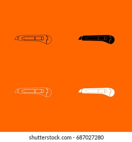 Paper knife icon .