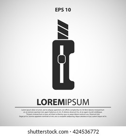 paper knife icon. paper knife vector illustration