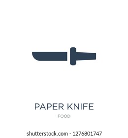 paper knife icon vector on white background, paper knife trendy filled icons from Food collection, paper knife vector illustration