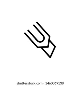 Paper knife line icon. Marker, cutter, razor. School concept. Vector illustration can be used for topics like education, creativity, handicraft