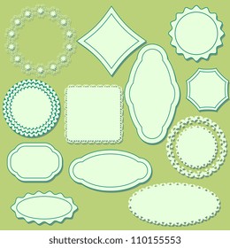 Paper label for cards collection