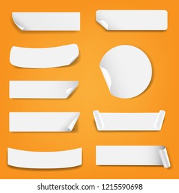 Paper Label Isolated Orange Background With Gradient Mesh, Vector Illustration - Powered by Shutterstock - Get 15% off with code: PIKWIZARD15