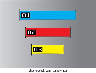 Paper Labels Background. Vector