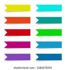 Paper Labels Set with white background