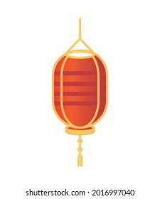 paper lantern decoration isolated icon