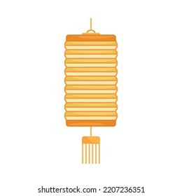 paper lantern icon on white background