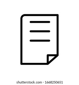 Ilustración de plantilla de diseño vectorial de icono posterior de papel