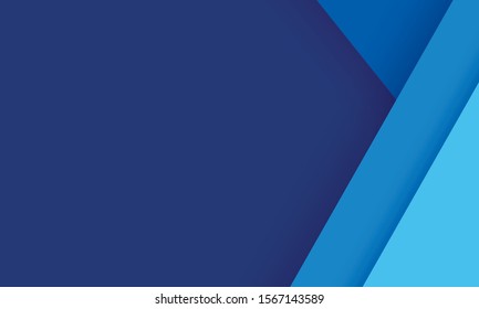 Paper layer blue abstract background. Use for banner, cover, poster, wallpaper, design with space for text.