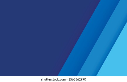 Paper layer blue abstract background with diagonal lines. Use for banner, cover, poster, wallpaper, design with space for text.