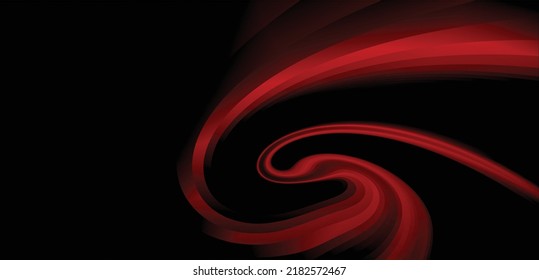 Paper layer circle black and red abstract background. Curves and lines use for banner, cover, poster, wallpaper, design with space for text