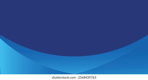 Paper layer circle blue abstract background. Curves and lines use for banner, cover, poster, wallpaper, design with space for text. eps10 vektor