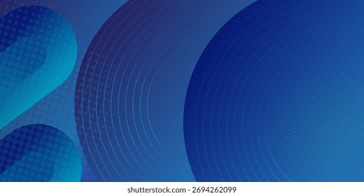 Fundo abstrato azul do círculo da camada de papel. Curvas e linhas usam para banner, capa, cartaz, papel de parede, design com espaço para texto.