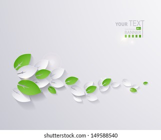 paper leaves abstract background