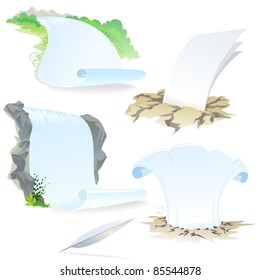 Paper Letters  Ideas - Editable Vectors