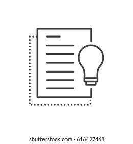 paper light Line Icon Style