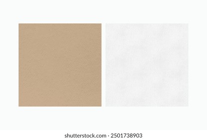 Paper like background texture illustration brown and white set