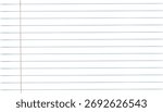 Paper line school notebook, page, empty sheet blank. Line grid copybook, notepaper. Letter, worksheet exercise book and back to school 