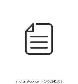 Paper  - Line Vector Icon