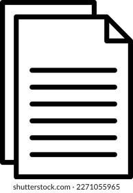 Diseño de iconos de vectores de línea de papel