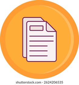 Paper Line vector Icon Design