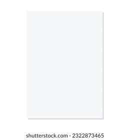 Paper lined notebook memo page white sheet template illustration for school education and office for background