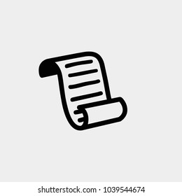 Icono de lista de papel