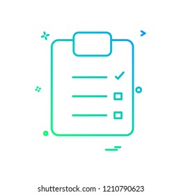 paper list icon design vector paper list icon design vector