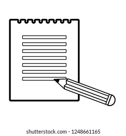 paper list with pencil