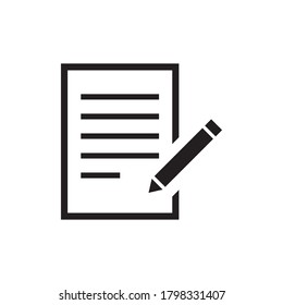 paper list vector icon logo design