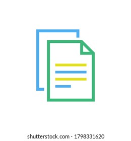 paper list vector icon logo design