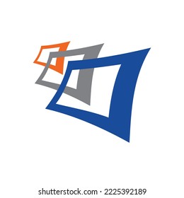 paper logo 3 icon template
