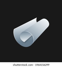 Paper logo design vector illustration